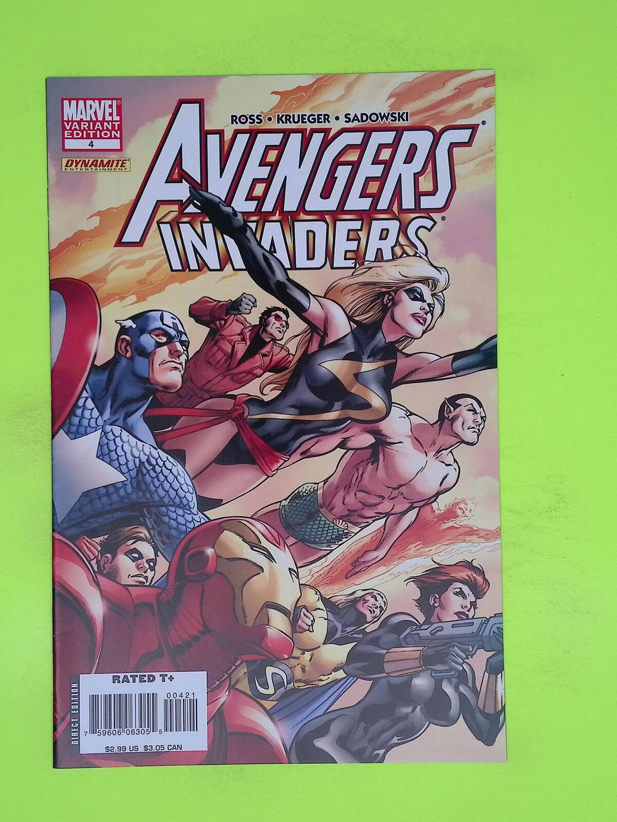 Avengers/Invaders #4b 2008 Marvel Comics Variant High Grade Comic Book K59-156