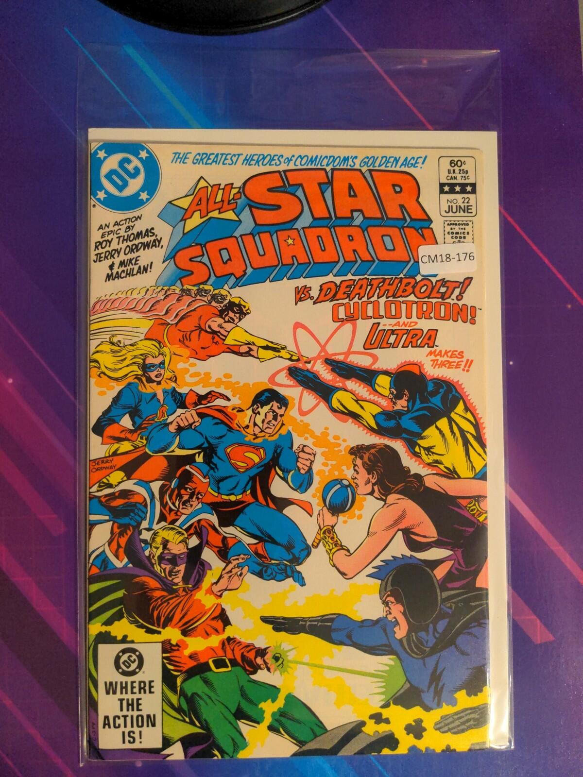 ALL-STAR SQUADRON #22 9.0 DC COMIC BOOK CM18-176