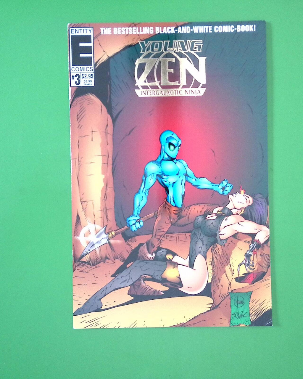 YOUNG ZEN INTERGALACTIC NINJA #3 MINI 8.0 ENTITY COMIC BOOK TS77-107