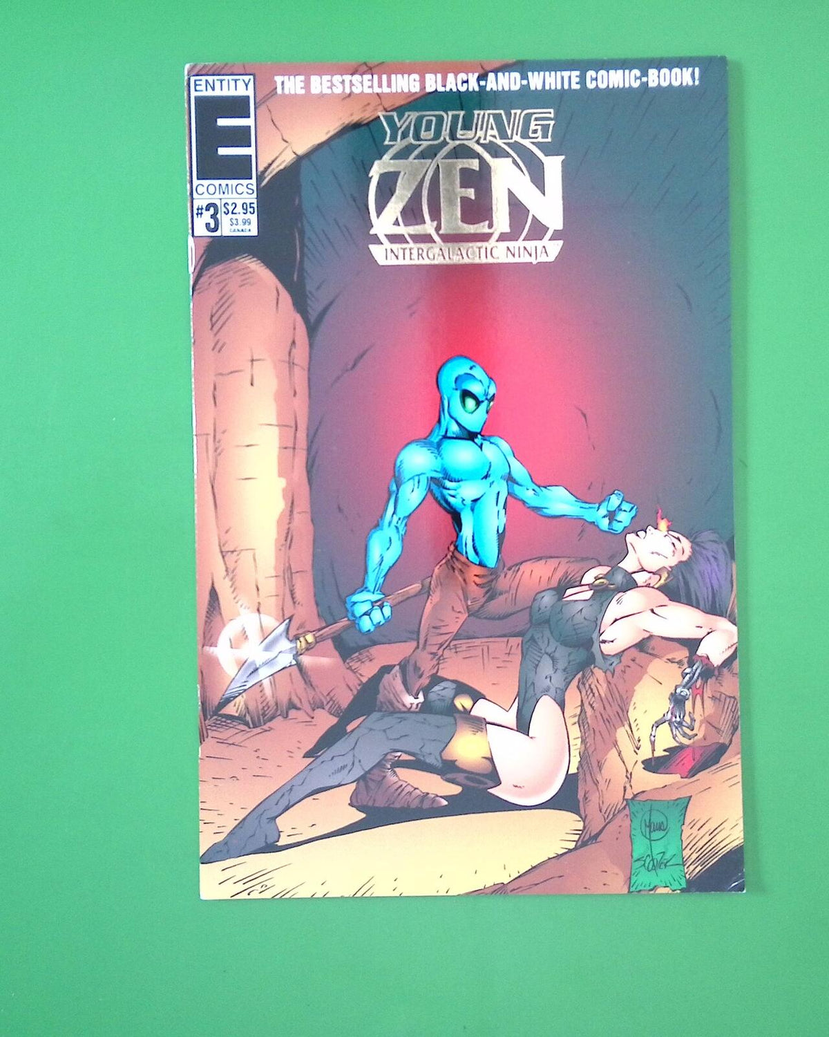 YOUNG ZEN INTERGALACTIC NINJA #3 MINI 8.0 ENTITY COMIC BOOK TS77-107
