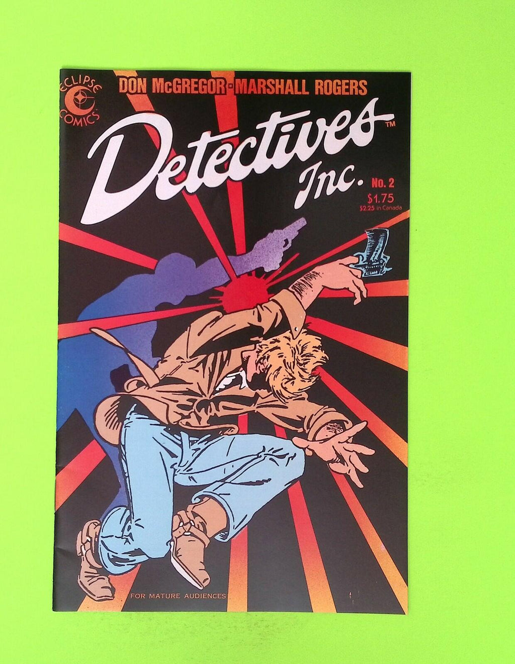 Detectives Inc. #2 1985 Eclipse Comics 8.0 Comic Book X154-78