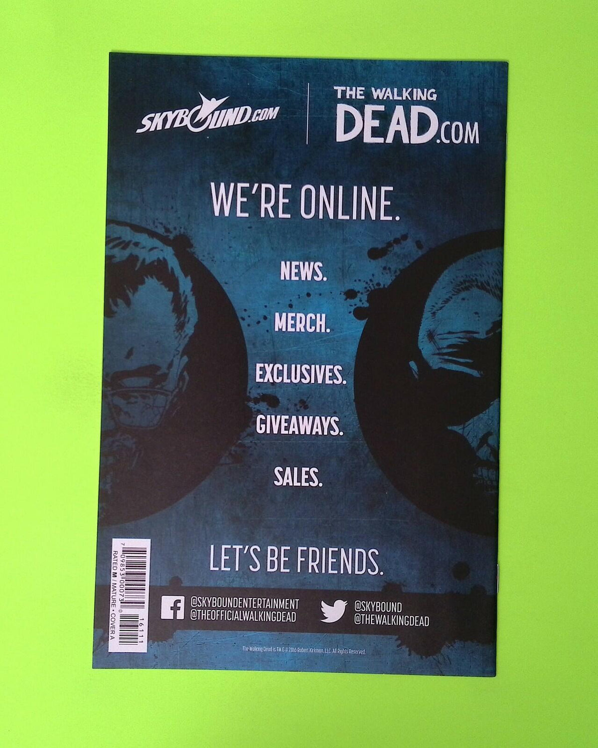 Walking Dead #161 2016 Image Comics High Grade Comic Book X224-169