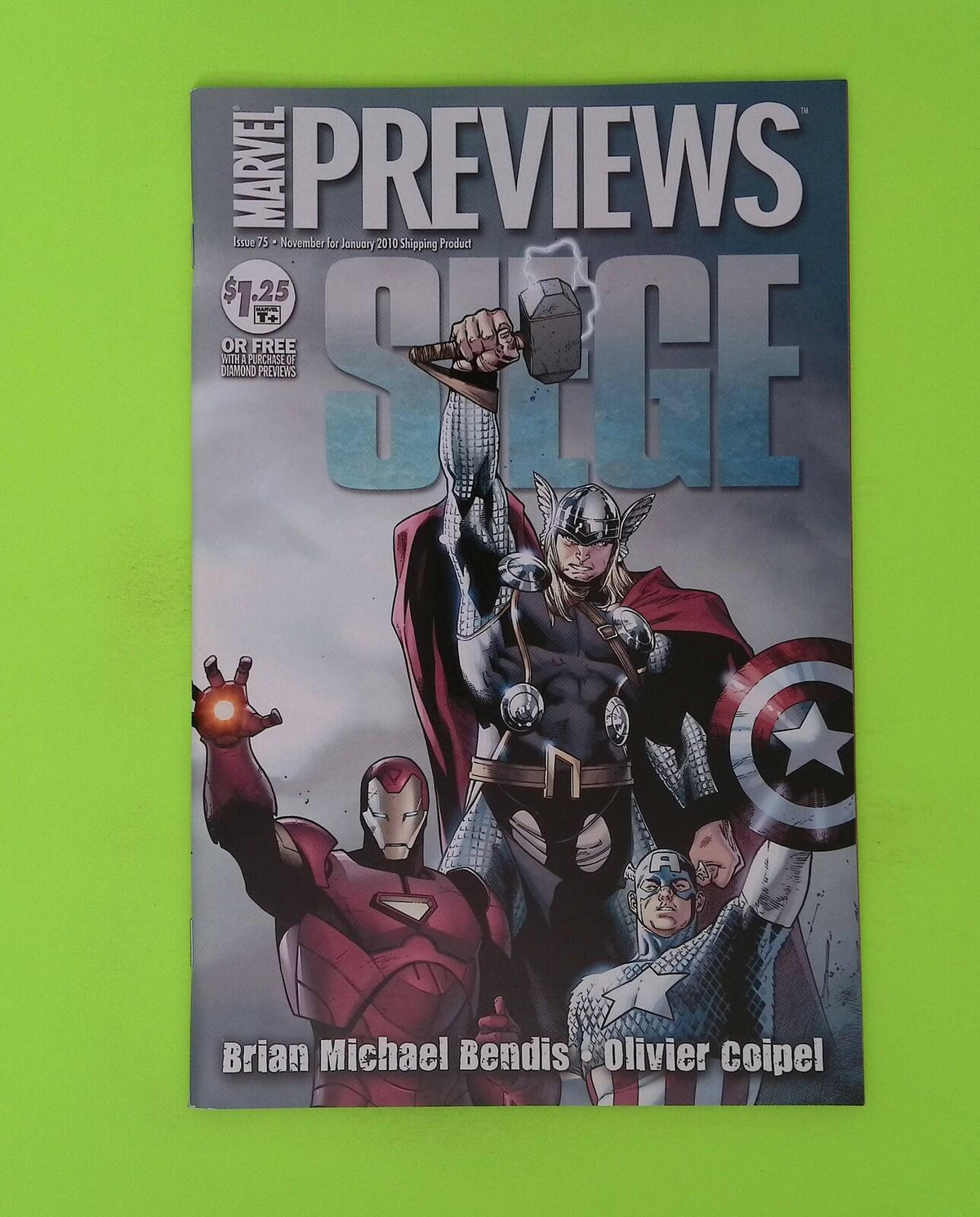Marvel Previews #75 Vol. 1 2009 Marvel Comics High Grade Comic Book W186-157