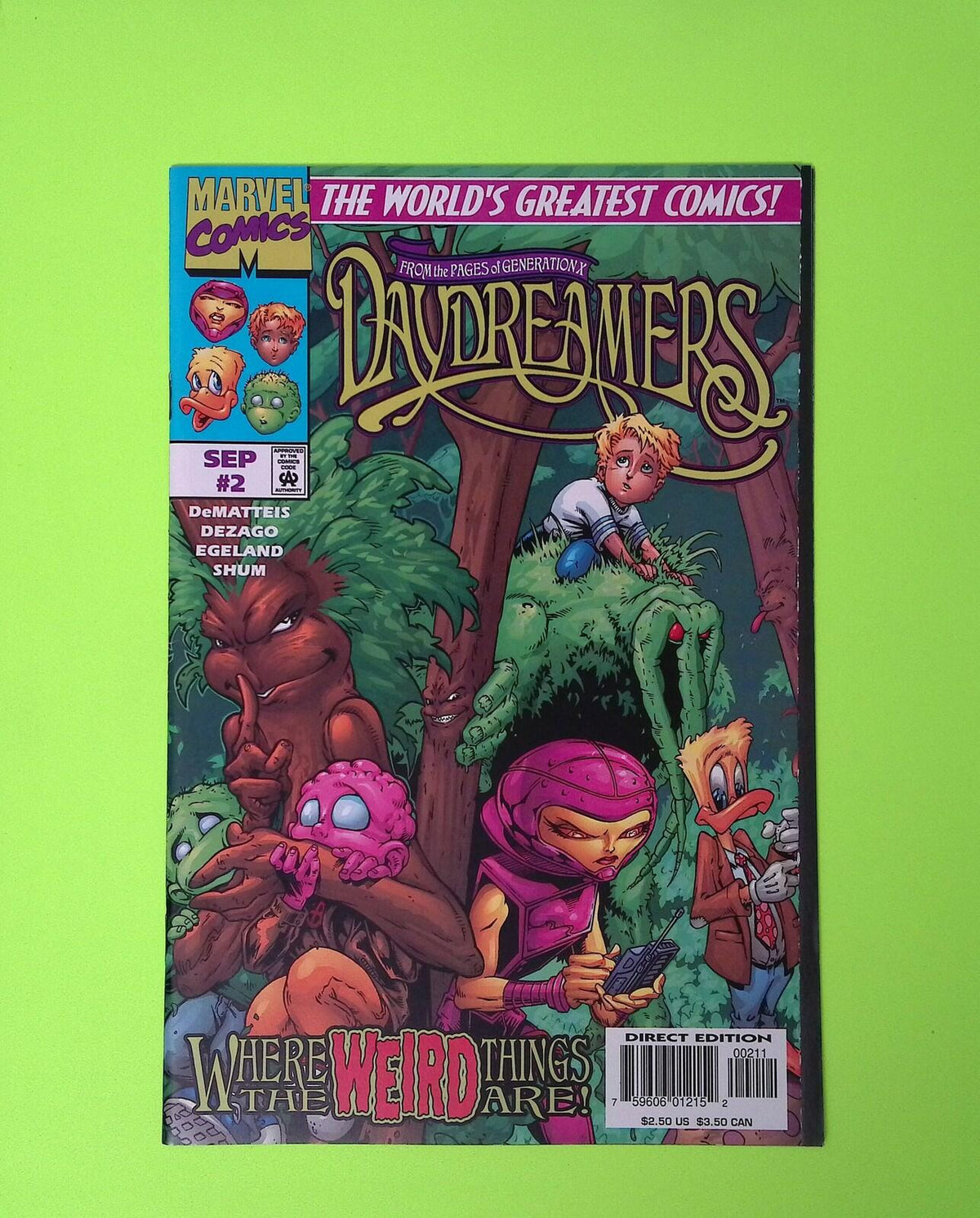 Daydreamers #2 1997 Marvel Comics High Grade Comic Book X226-39