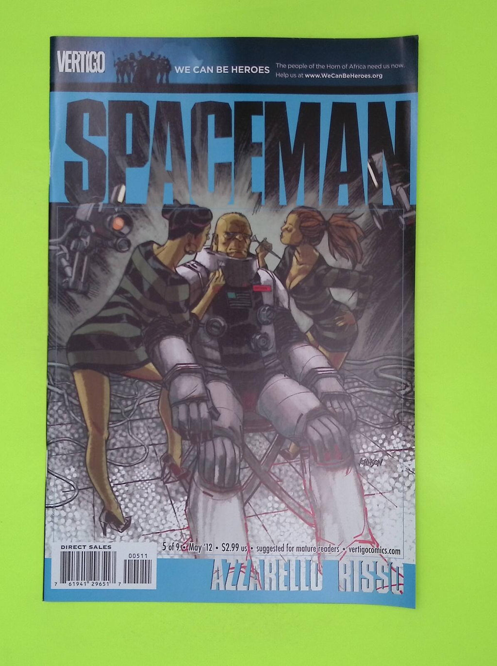 Spaceman #5 2012 Vertigo 8.0 Comic Book L72-136