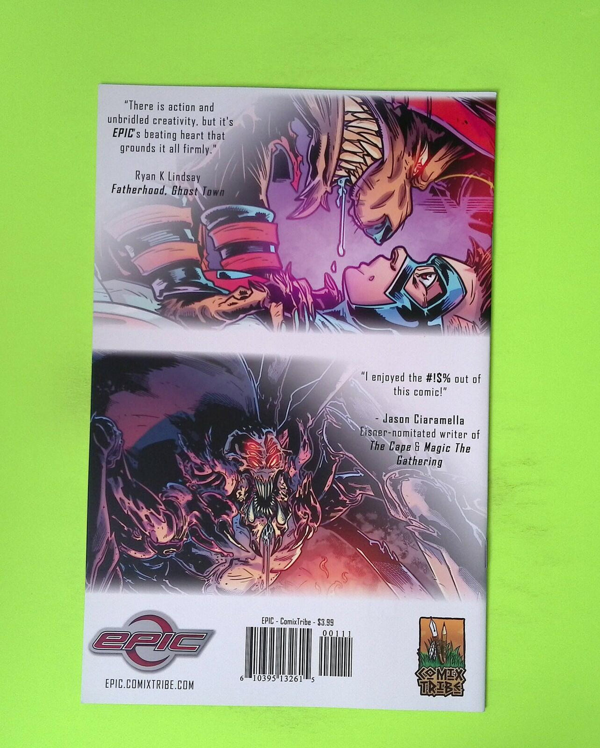 Epic #1 2014 ComixTribe High Grade Comic Book Q61-237