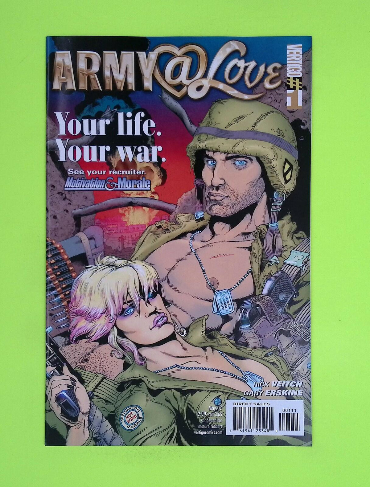 Army @ Love #1 2007 Vertigo High Grade Comic Book J40-42