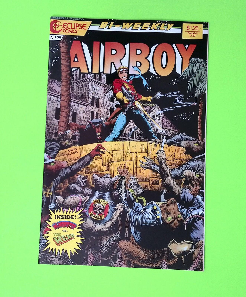 Airboy #28 Vol. 1 1987 Eclipse Comics Higher Grade Comic Book B30-181